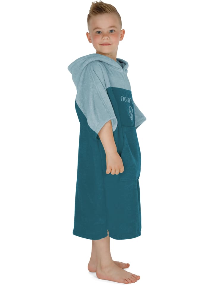 normani Kinder Badeponcho Puwai in Petrol günstig kaufen