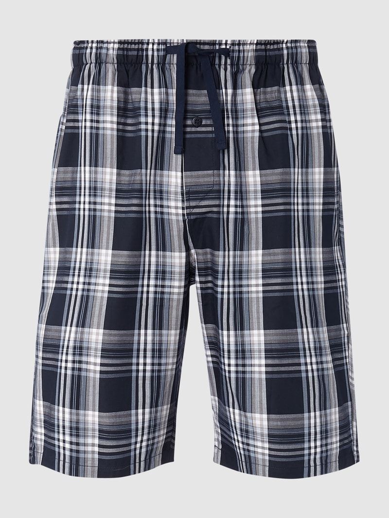 Pyjamashorts mit Taschen in dunkelblau