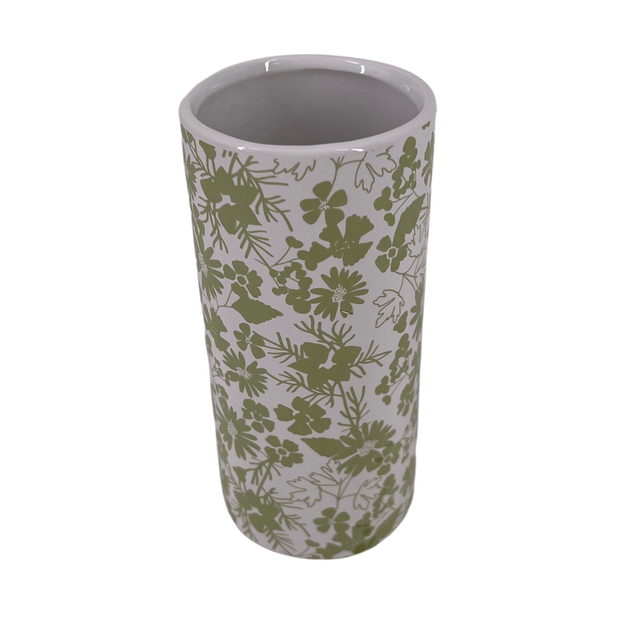 Vase céramique imprimé floral