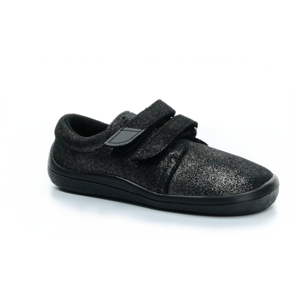 Beda Schwarz Glanz Barfuß-Halbschuhe (BF 0001/W/low)