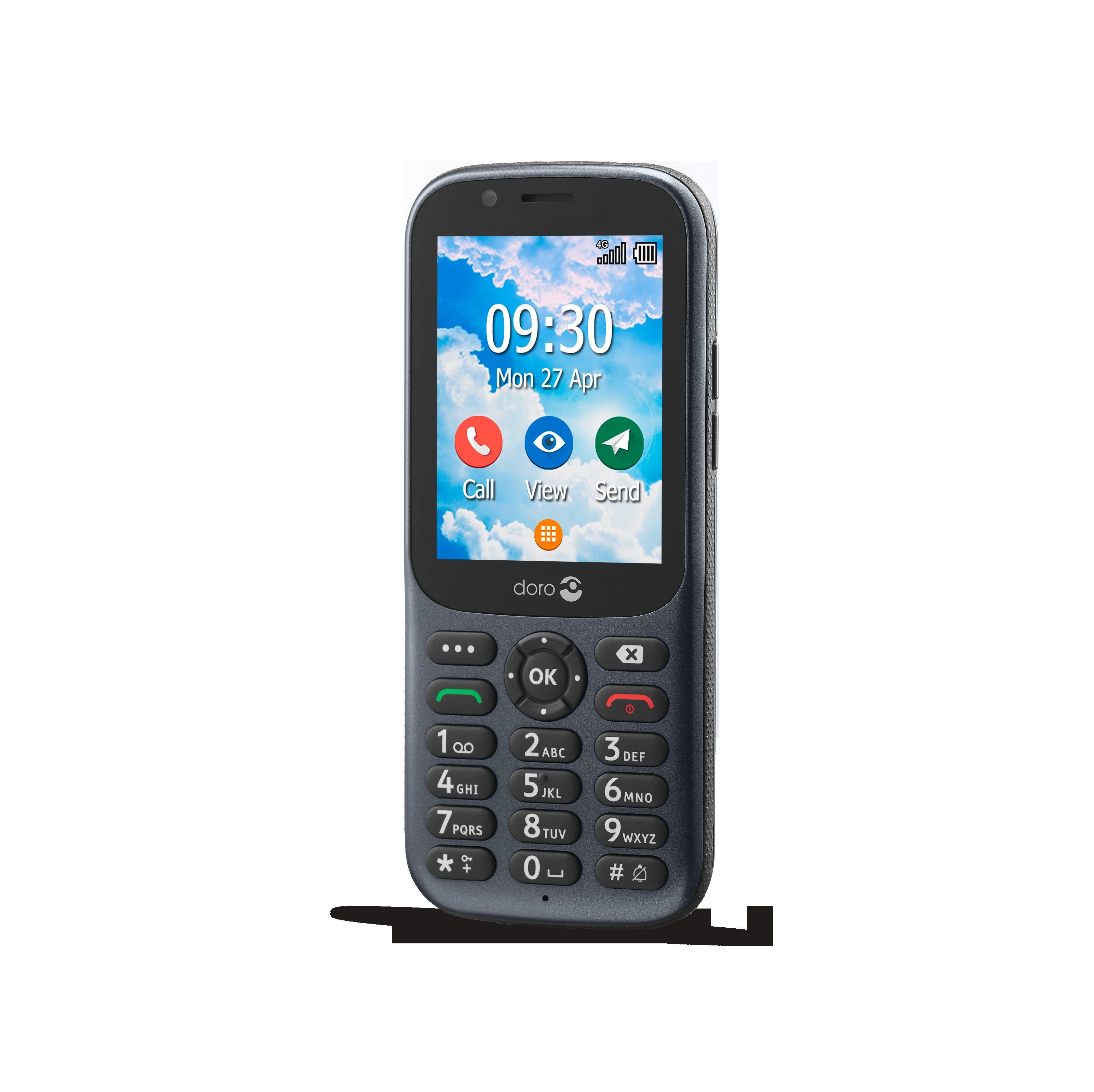 Doro 730X Smartphone (7,11 cm/2,8 Zoll, 1,3 GB Speicherplatz, 3 MP Kamera)