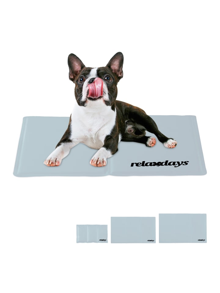 relaxdays Kühlmatte Hund in Grau - (B)40 x (T)50 cm günstig kaufen onesize