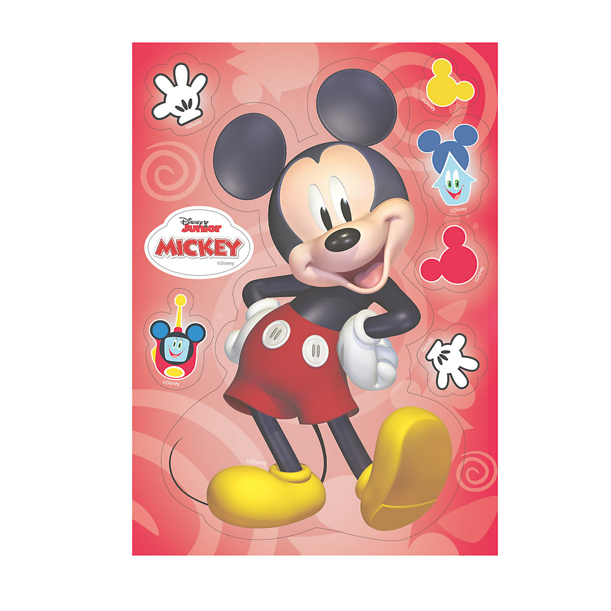 Essbare Tortendeko Mickey Mouse 14,8 x 21cm