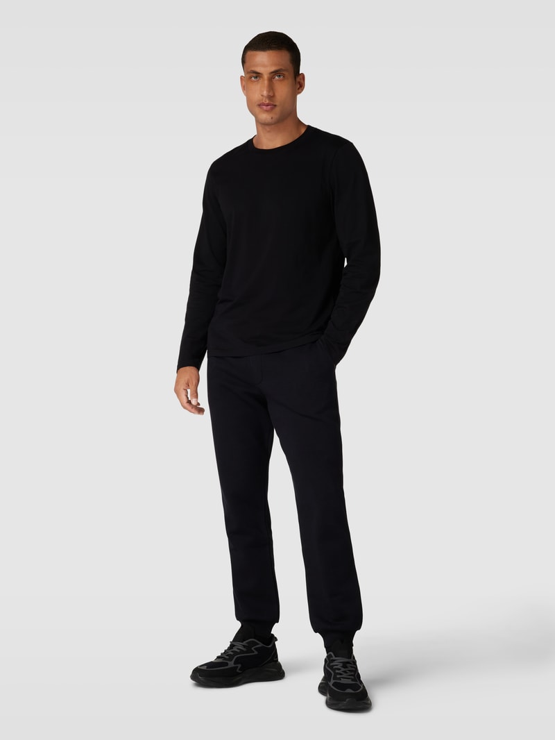 Sweatpants mit elastischem Bund in schwarz