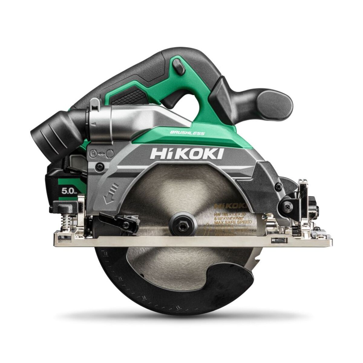 Fierăstrău circular fără fir HiKOKI C1806DBWPZ 165 mm 18 V 5.0 Ah Li-Ion în carcasă HSC IV