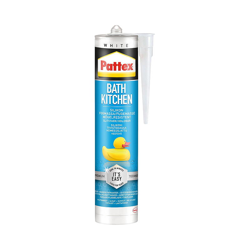 Pattex Silikonfugemasse 280 ml, hvit, Pattex