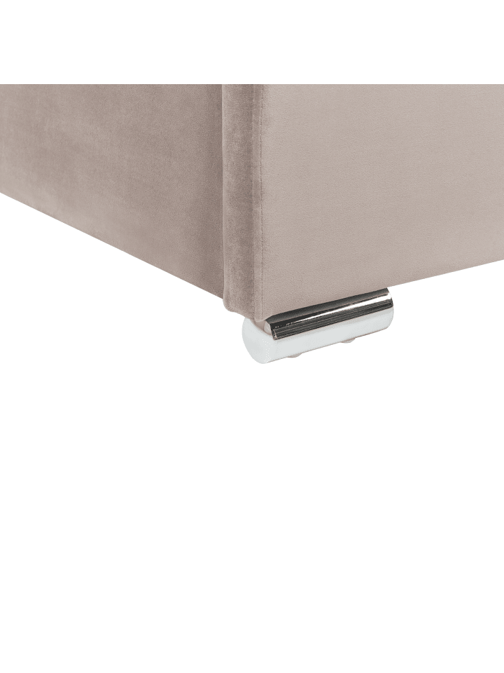 Beliani Doppelbett ROUEN in Beige - (W) 188 x (H) 111 x (L) 214 cm günstig kaufen onesize