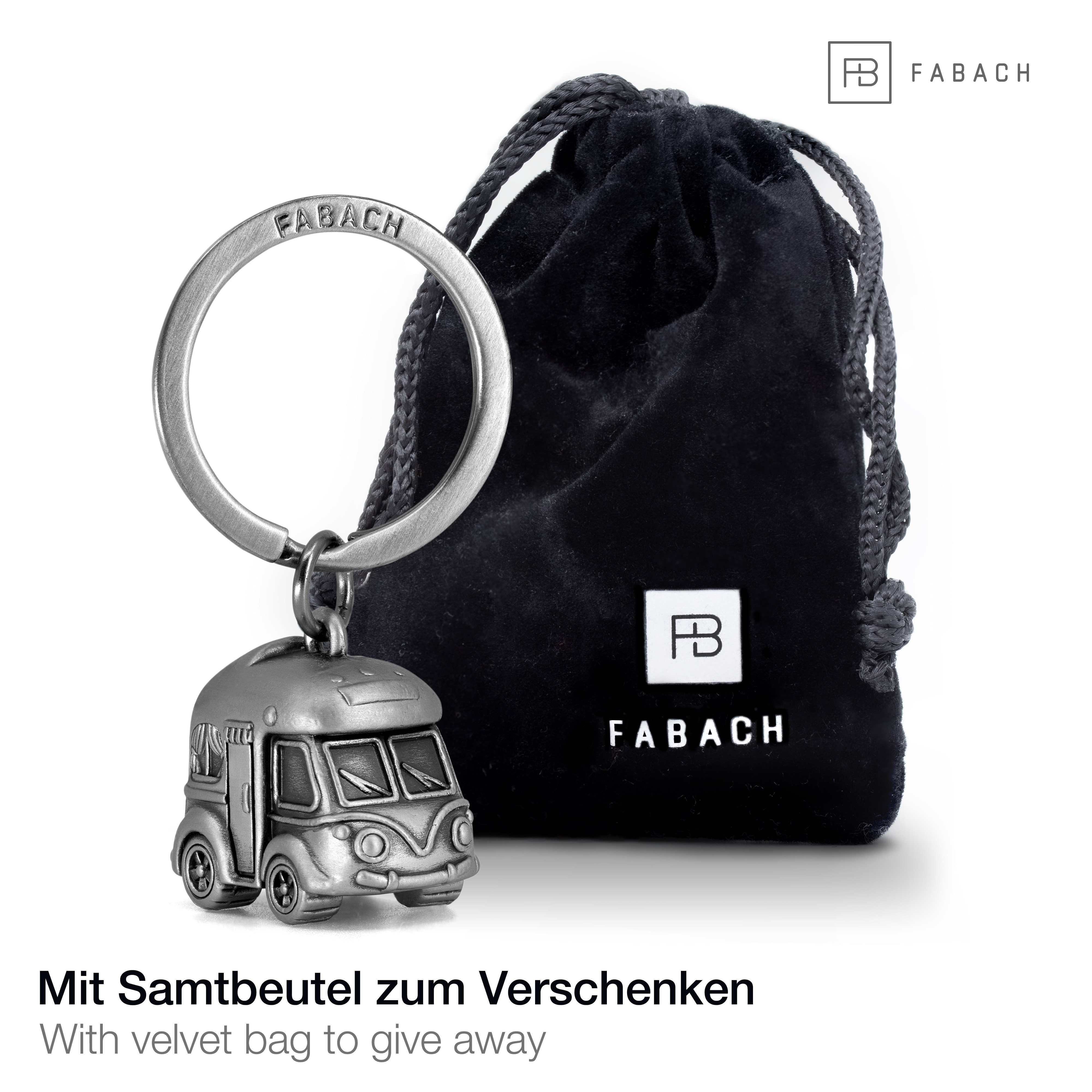 FABACH Schlüsselanhänger Wohnmobil Wohnwagen - Glücksbringer Geschenk für Camper - Gute Reise