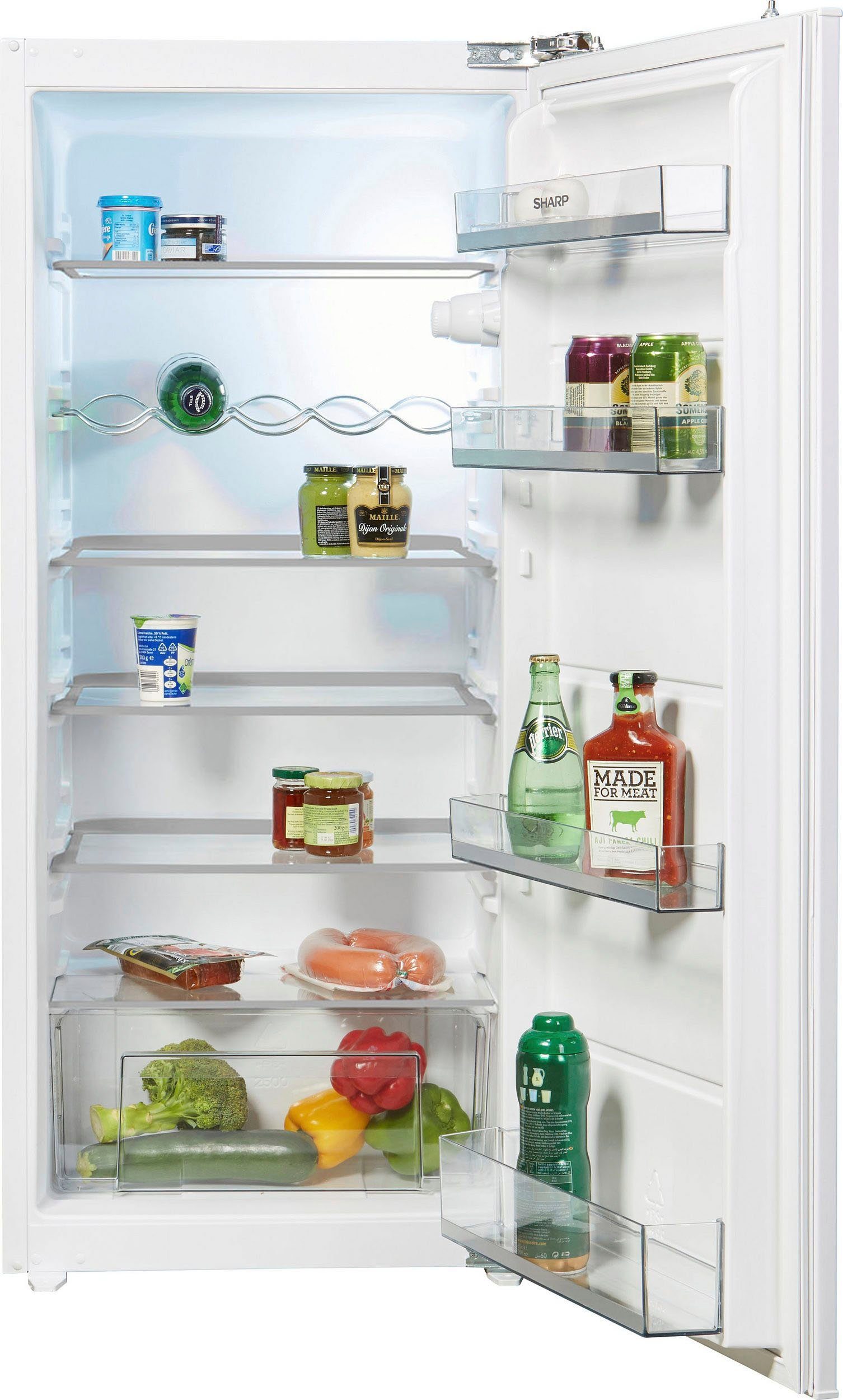 Sharp Einbaukühlschrank SJ-LE204M0X-EU, 122,5 cm hoch, 54 cm breit