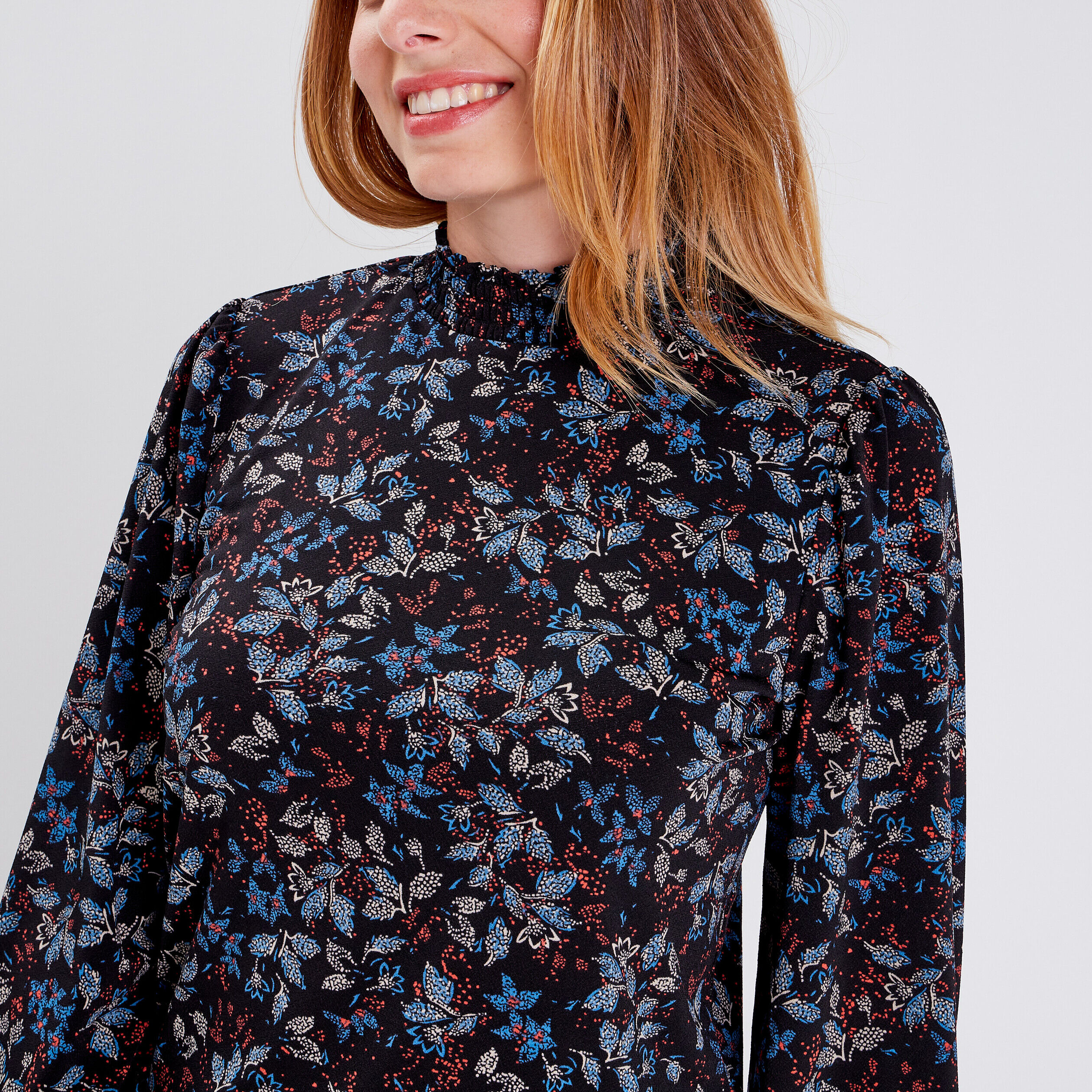 Blouse manches longues noir femme | Cache Cache