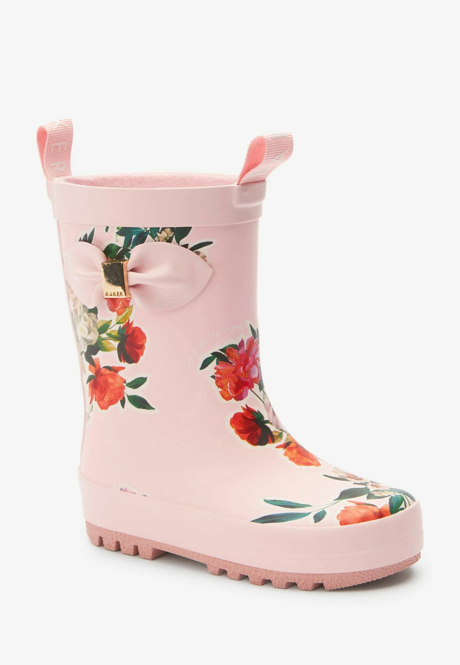 Botas de agua Baker by Ted Baker con flores en color rosa pálido - Botas de goma