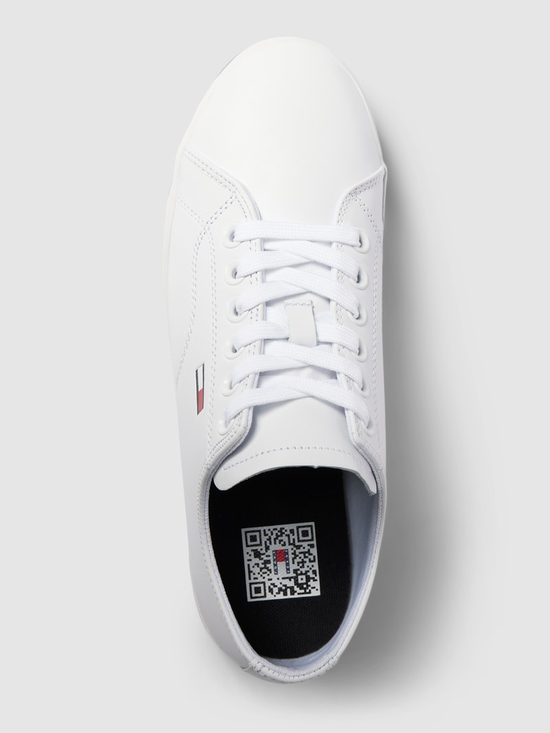 Sneaker mit Plateausohle Modell 'CUPSOLE PRINT' in weiß