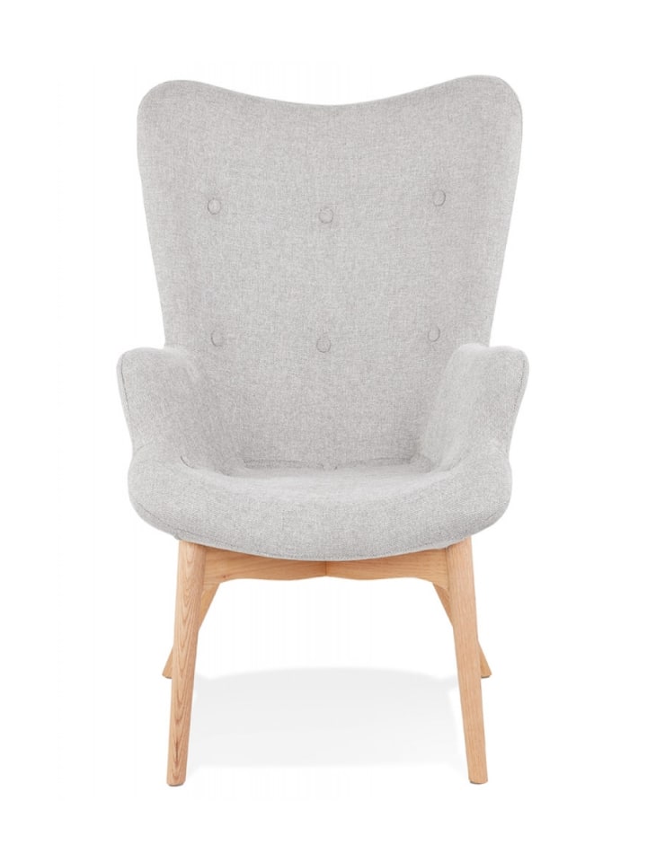 KADIMA DESIGN Lounge Stuhl Textil Flügel Sessel | Vintage Modern Stil günstig kaufen onesize