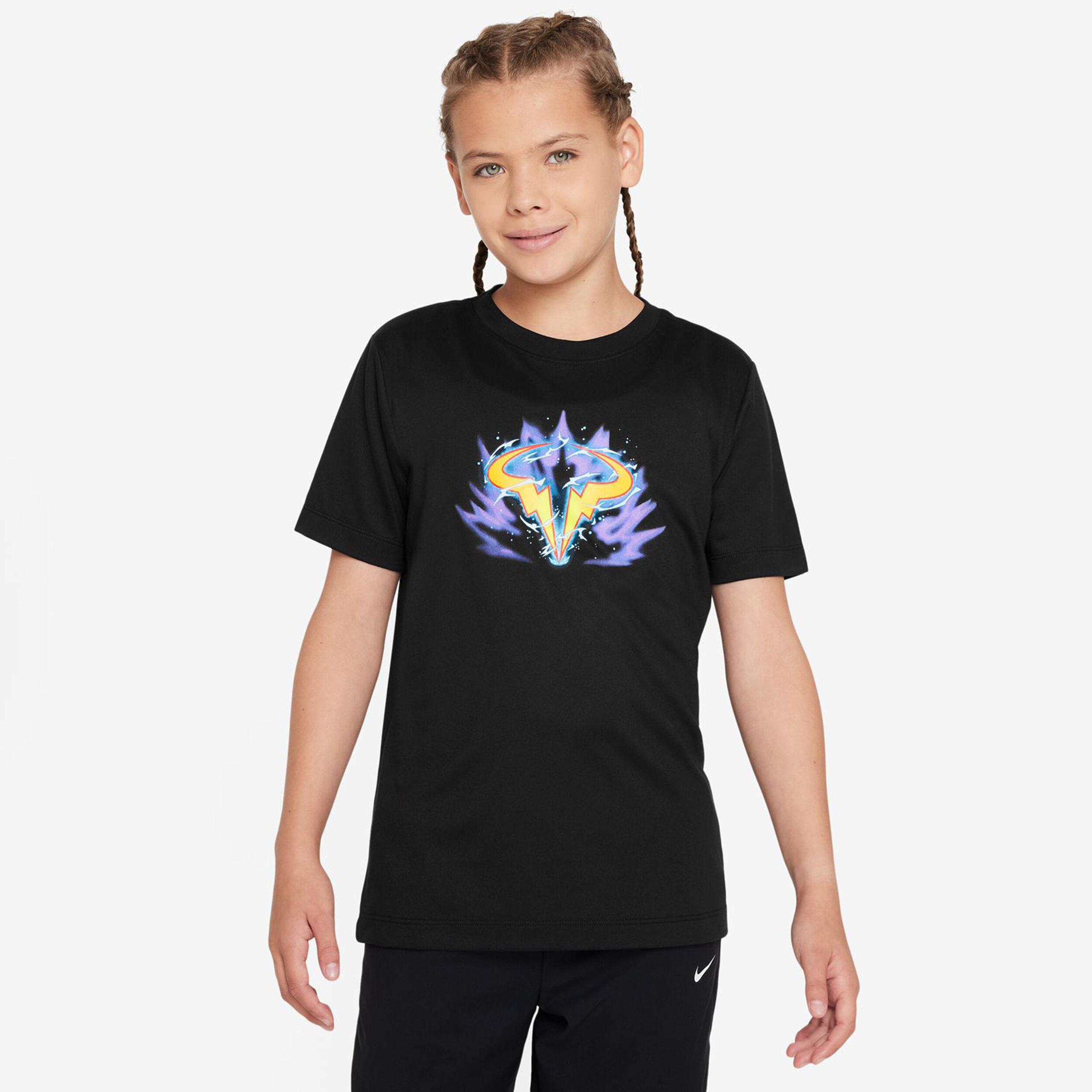 Dri-Fit Rafa T-Shirt Kinder - Schwarz