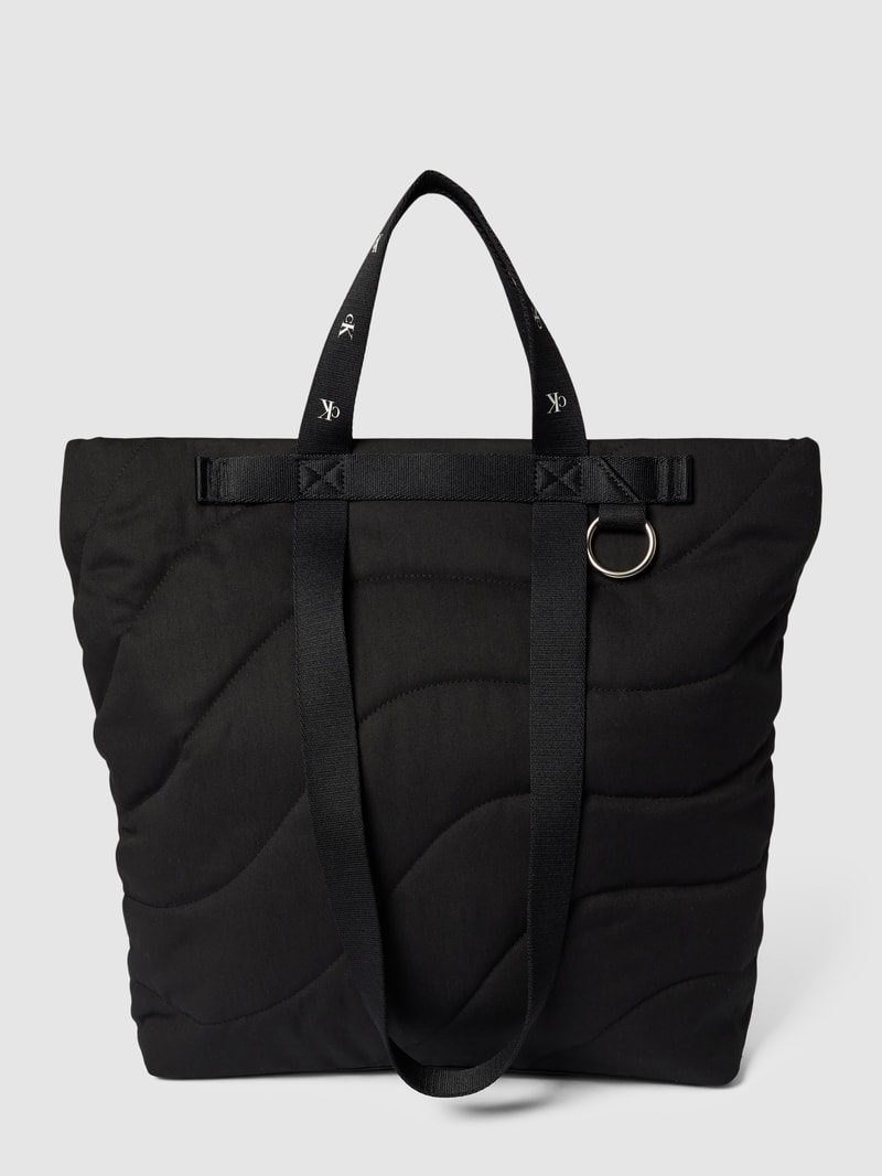 Tote Bag mit Steppnähten Modell 'ULTRALIGHT' in black