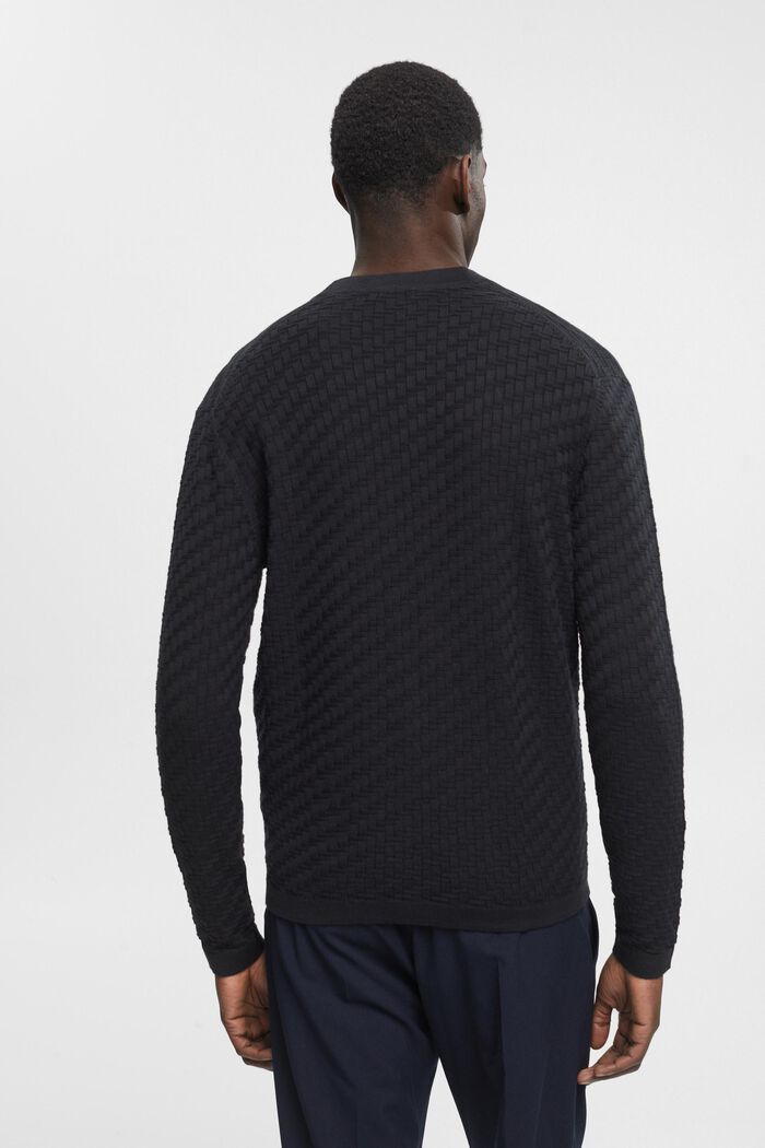 Cardigan aus Struktur-Strick