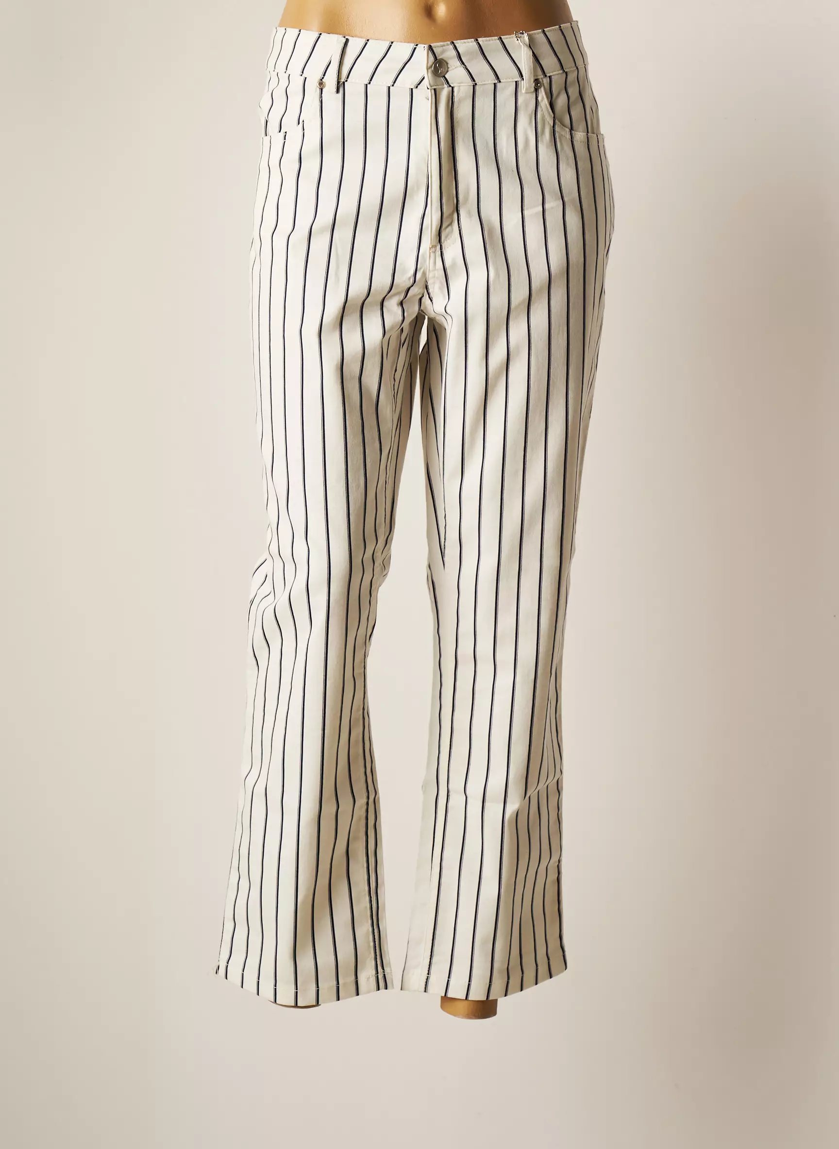 Signe Nature Pantalon7 8 Femme couleur blanc