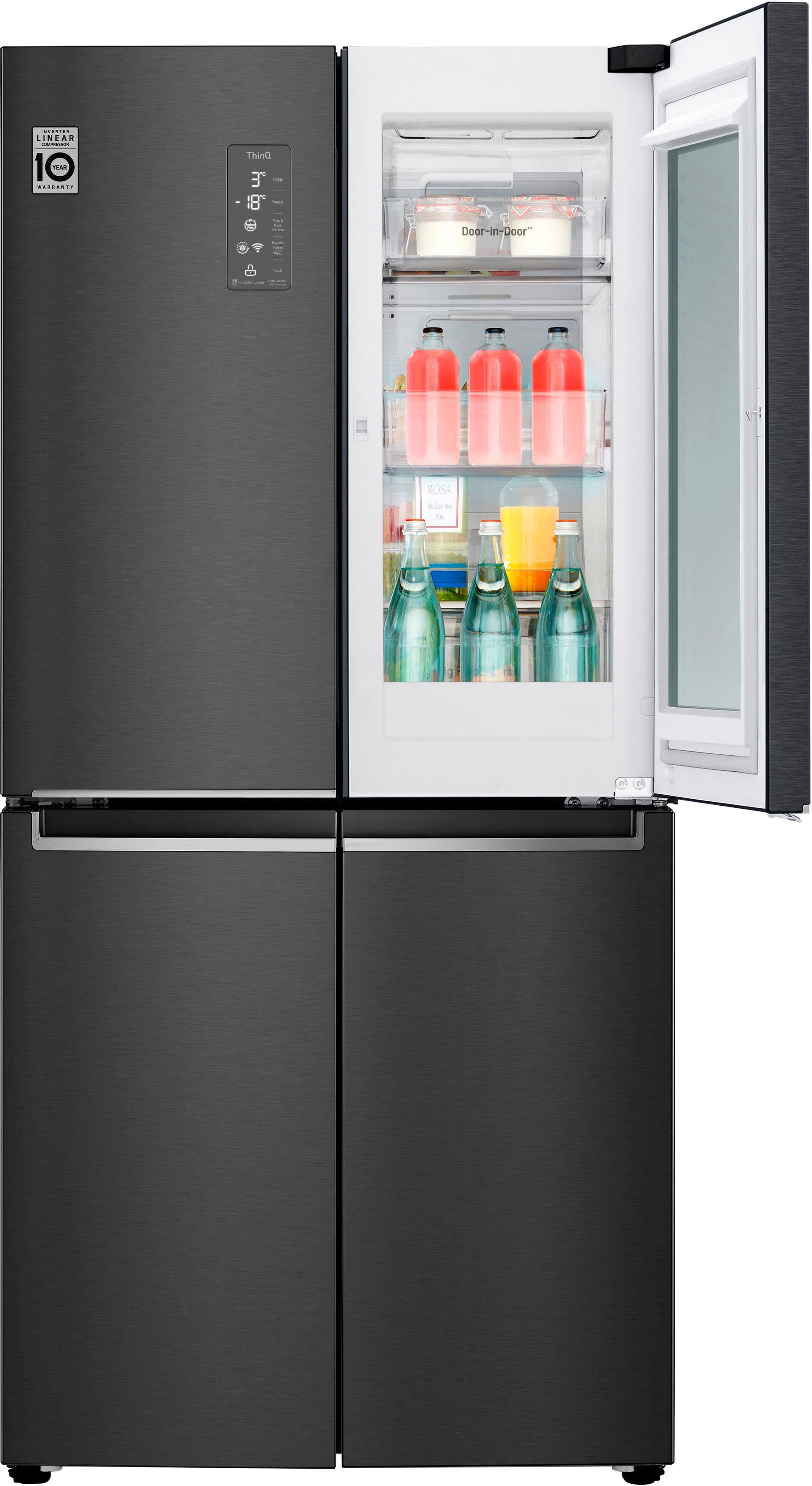 LG Multi Door GMQ844MC5E, 178,7 cm hoch, 83,5 cm breit, InstaView™