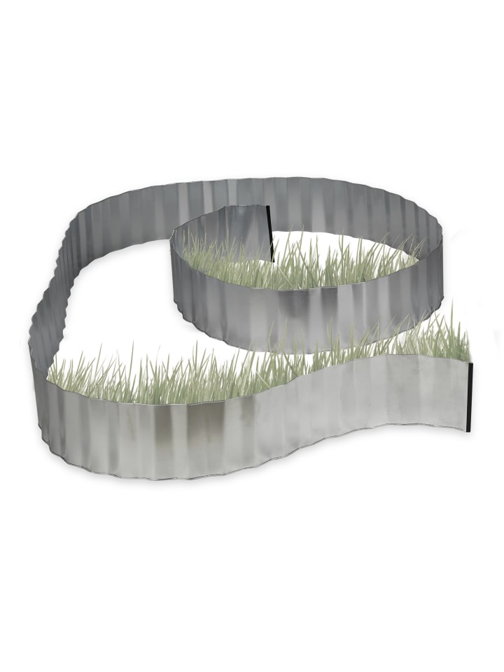 relaxdays Rasenkante in Silber-Grau günstig kaufen onesize