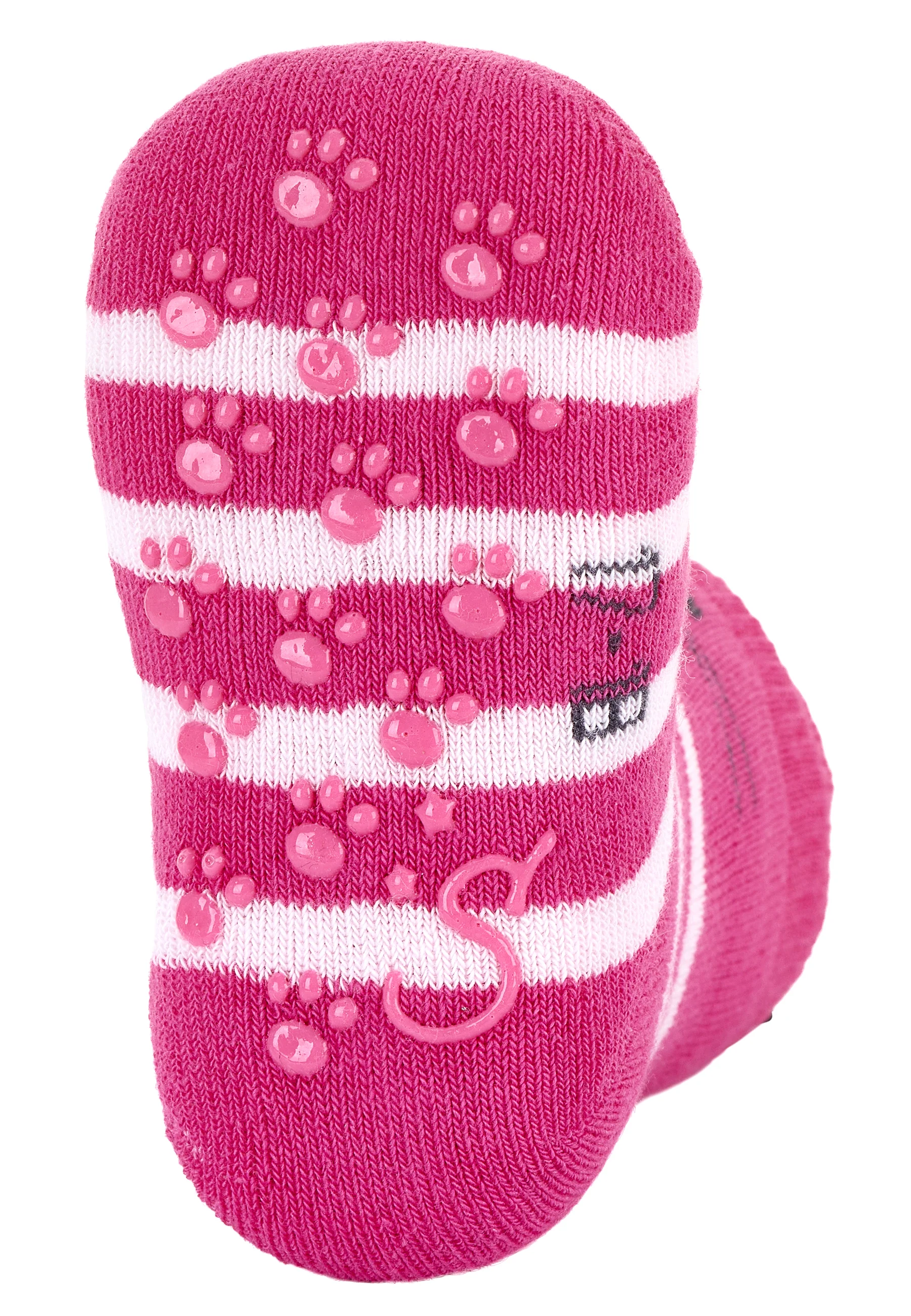ABS-Krabbelsocken 2er-Pack Katze mit 3D-Ohren