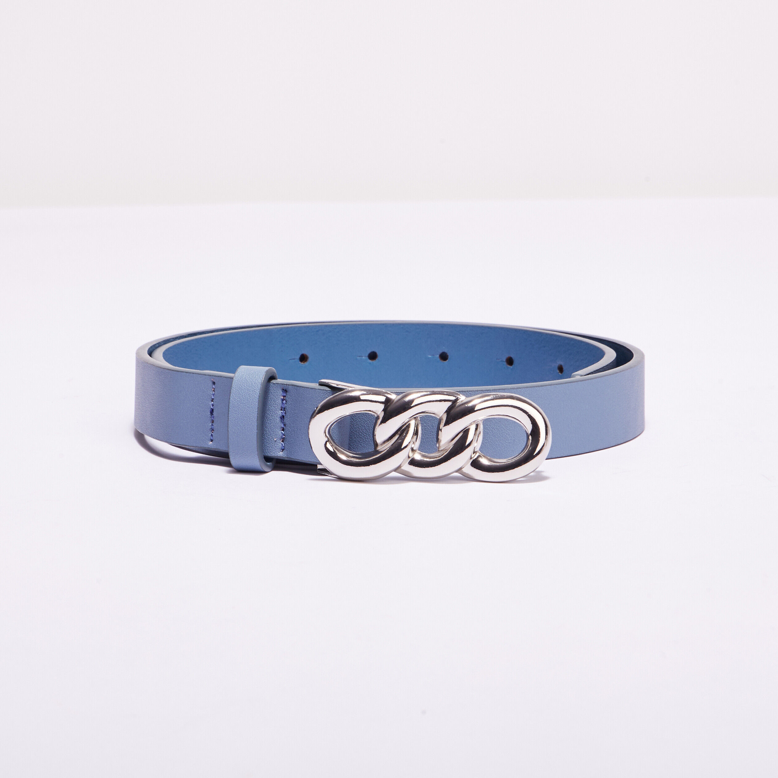 Ceinture fine 3 anneaux vert foncé femme | Cache Cache