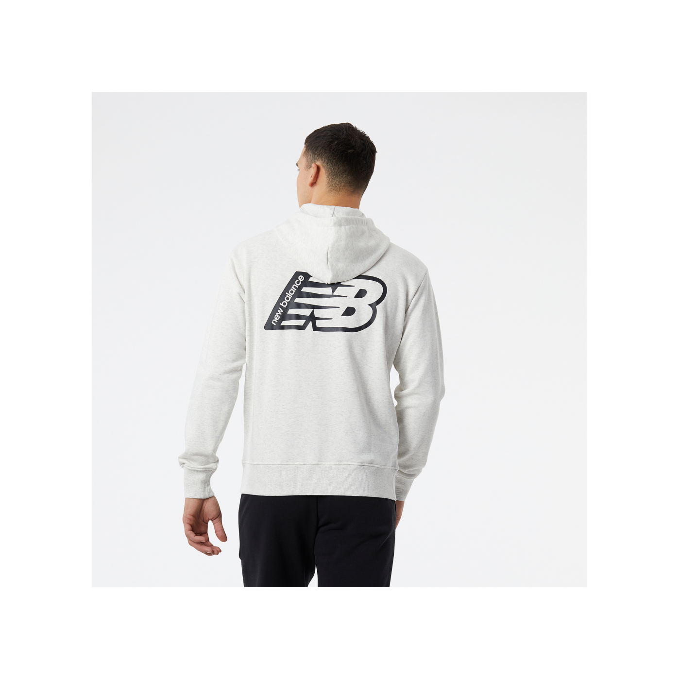 New Balance Essentials Fleece Hoody Grau FSAH