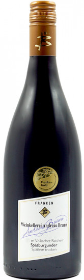 2019 Volkacher Ratsherr Spätburgunder Spätlese Burgunder Flasche trocken - Weingut Andreas Braun