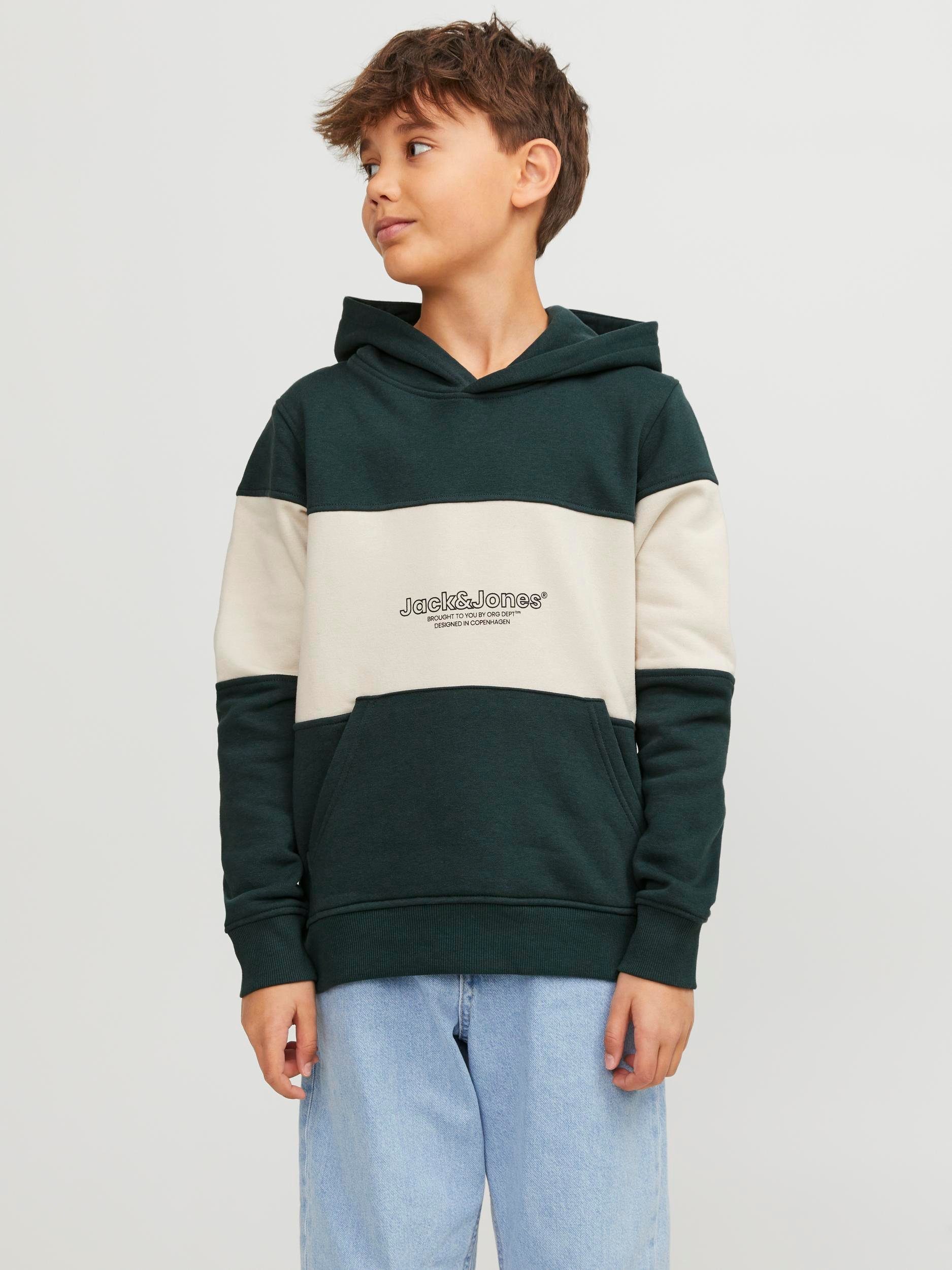 Jack & Jones Junior Hoodie JORLAKEWOOD BLOCK SWEAT H