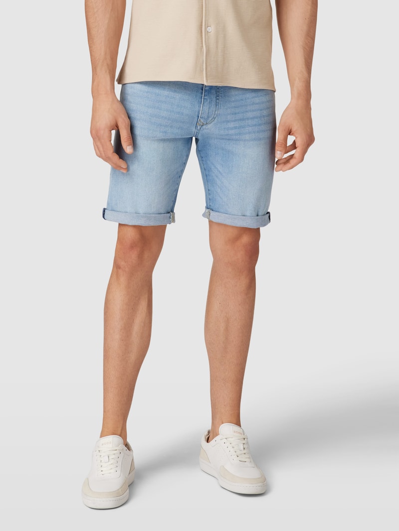 Bermudas in Denim-Optik in hellblau