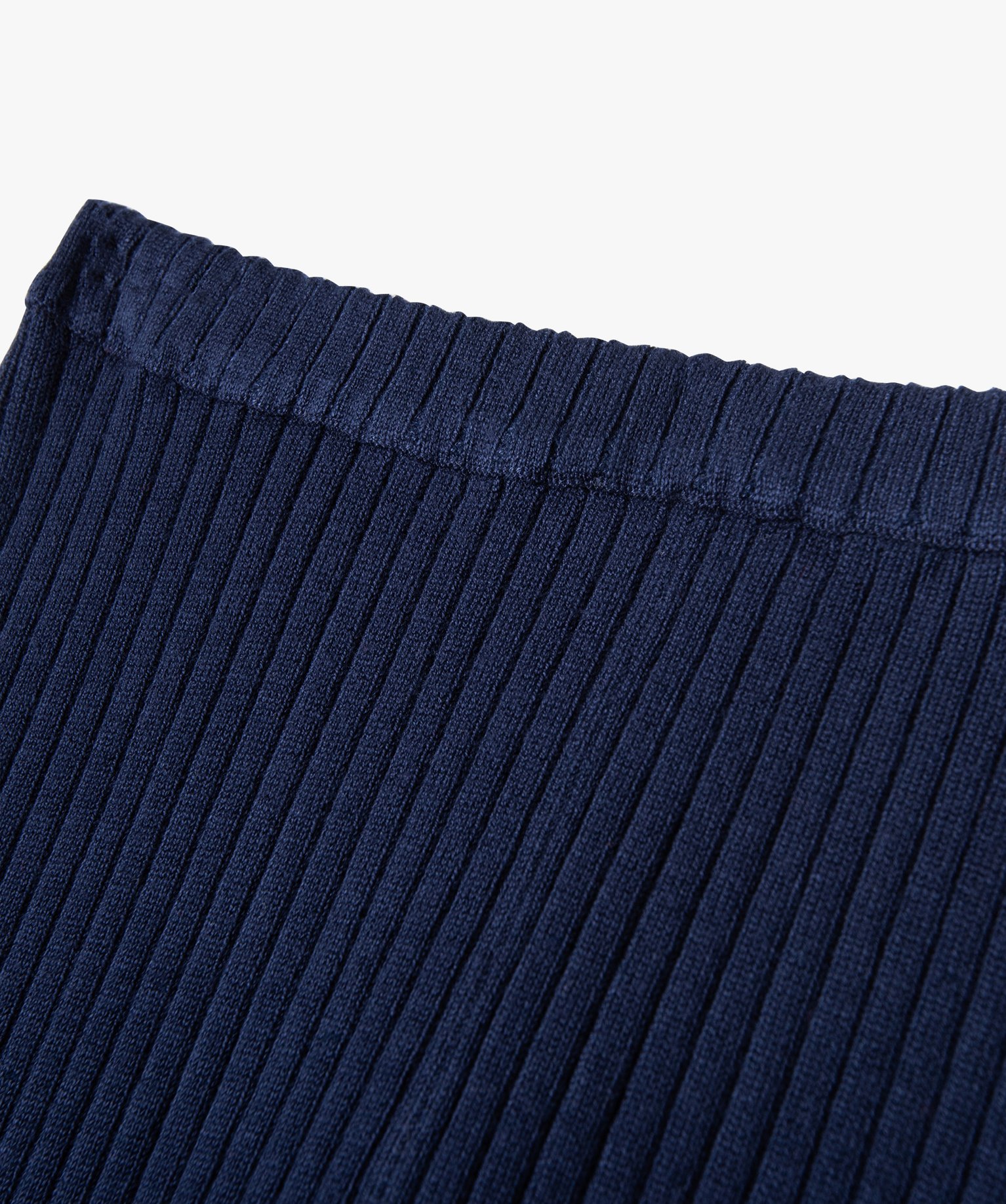 Pantalon leggings en maille ctelée fille marine | GEMO