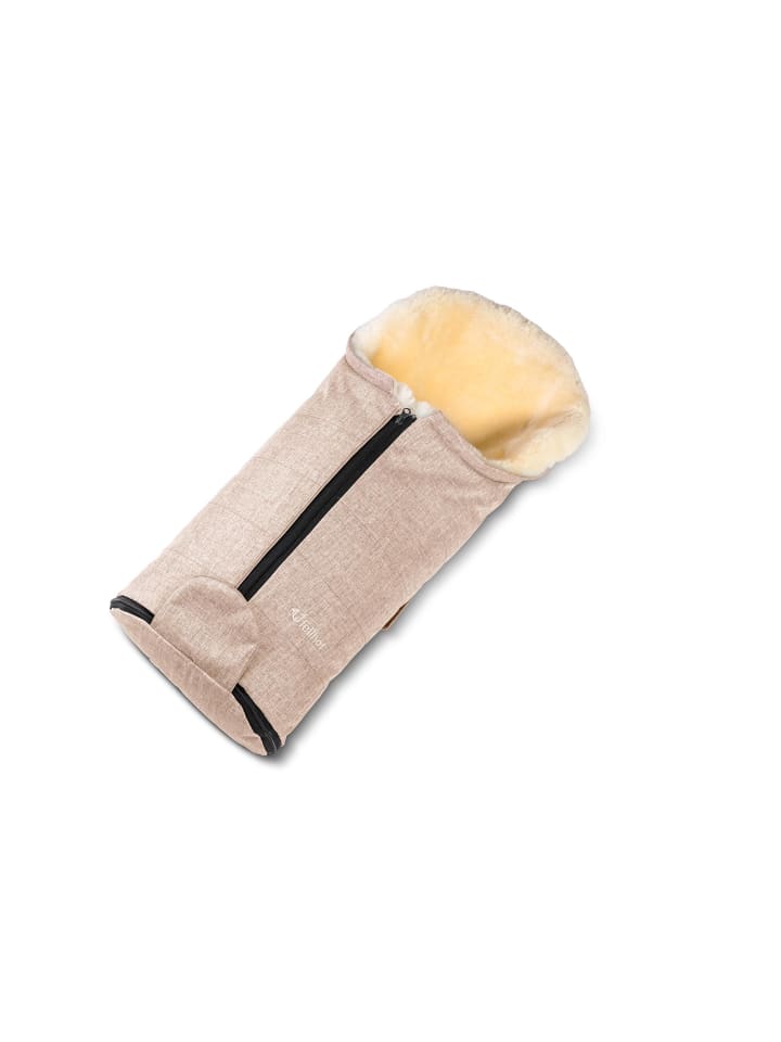 Kinderhaus Blaubär Fellsack für Kinderwagen & Babyschalen Gastein Canvas TOP in Grau-Beige günstig kaufen onesize
