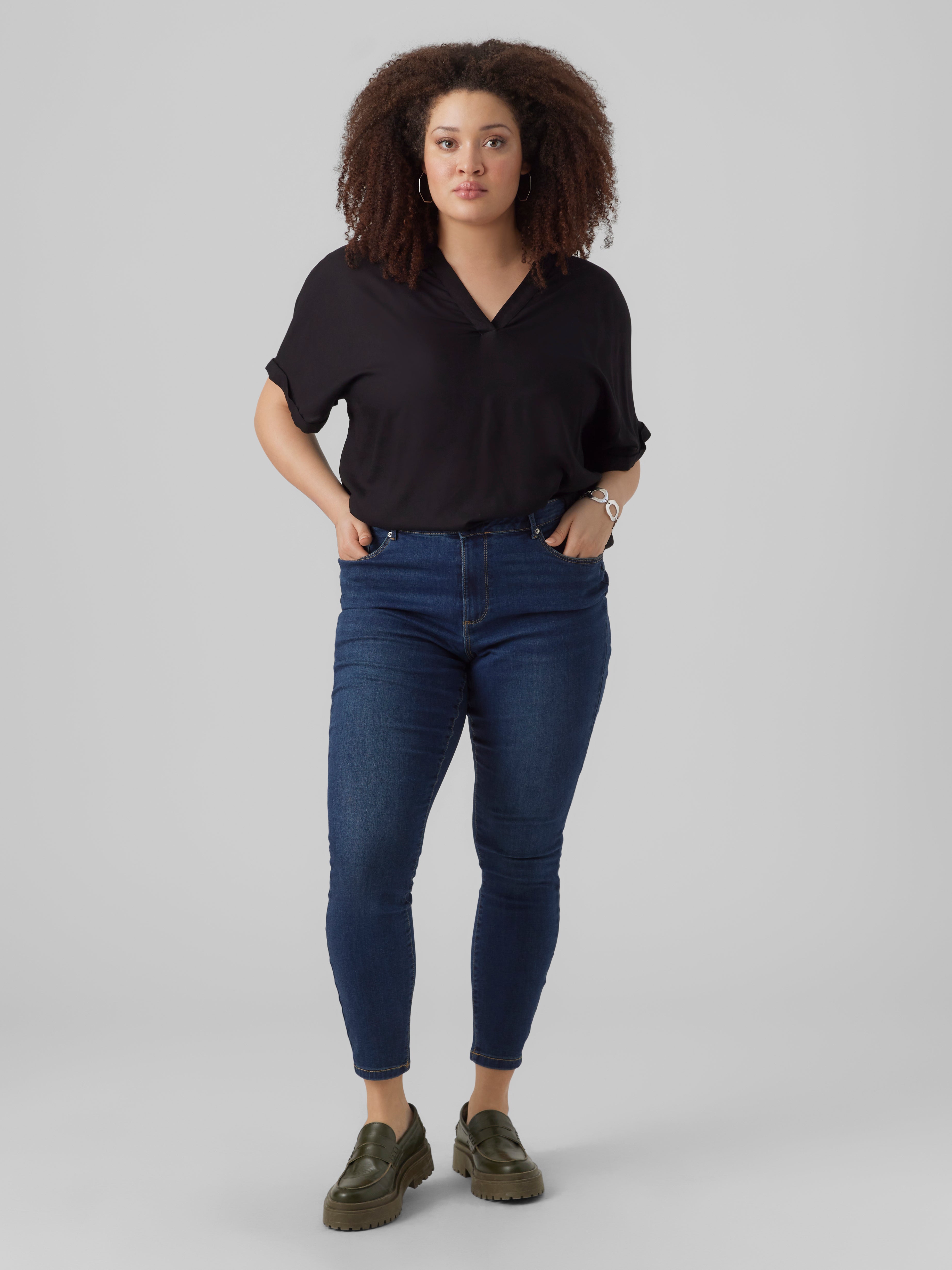 VMSOPHIA Hohe Taille Skinny Fit Jeans
