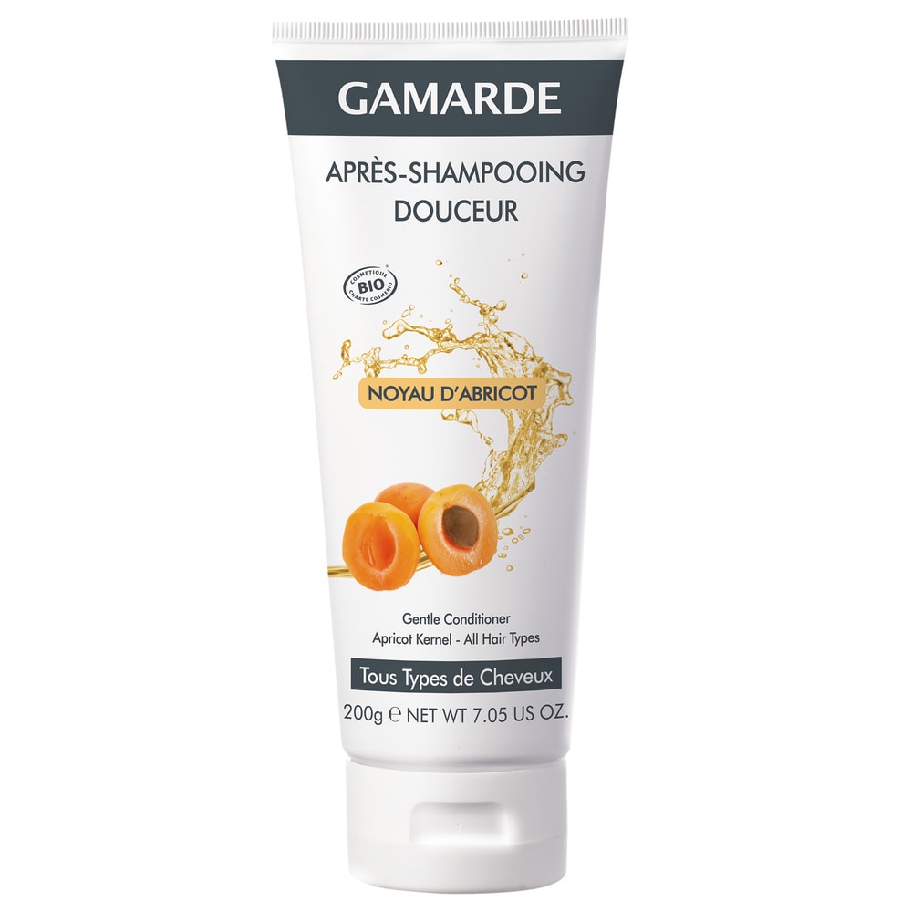 gamarde APRES-SHAMPOOING DOUCEUR - ABRICOT Tube200 g soin adoucissant démêlant