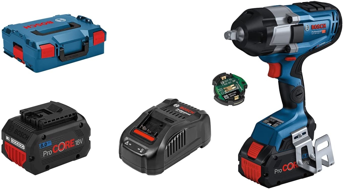 Бош плава 06019J8002 ГДС 18В-1000 Ц професионални ударни одвртач 1/2