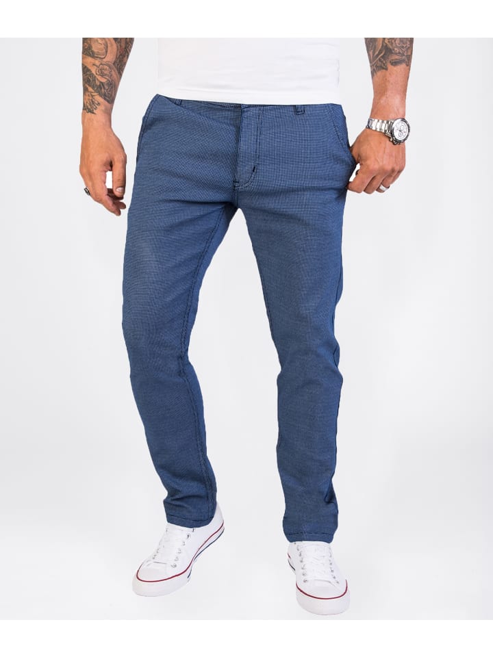 Rock Creek Stoffhose in Blau günstig kaufen