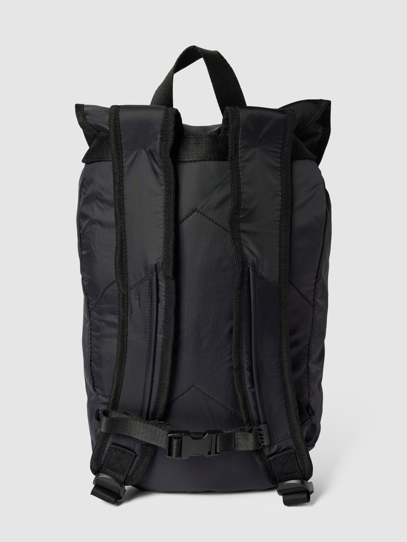 Rucksack mit Label-Print in schwarz