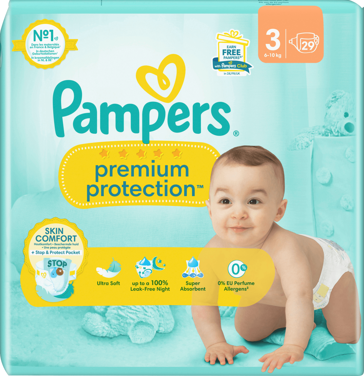 Windeln Premium Protection Gr. 3 Midi (6-10 kg), 29 St