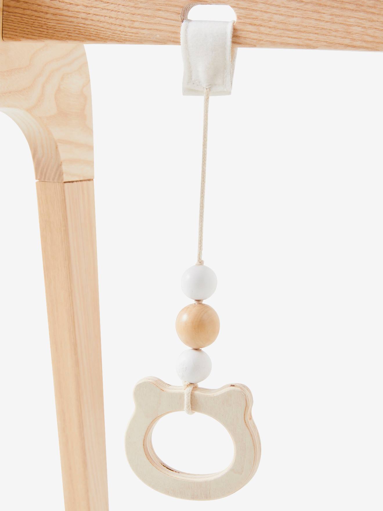 Portique d'éveil modulable en bois FSC® bois et blanc