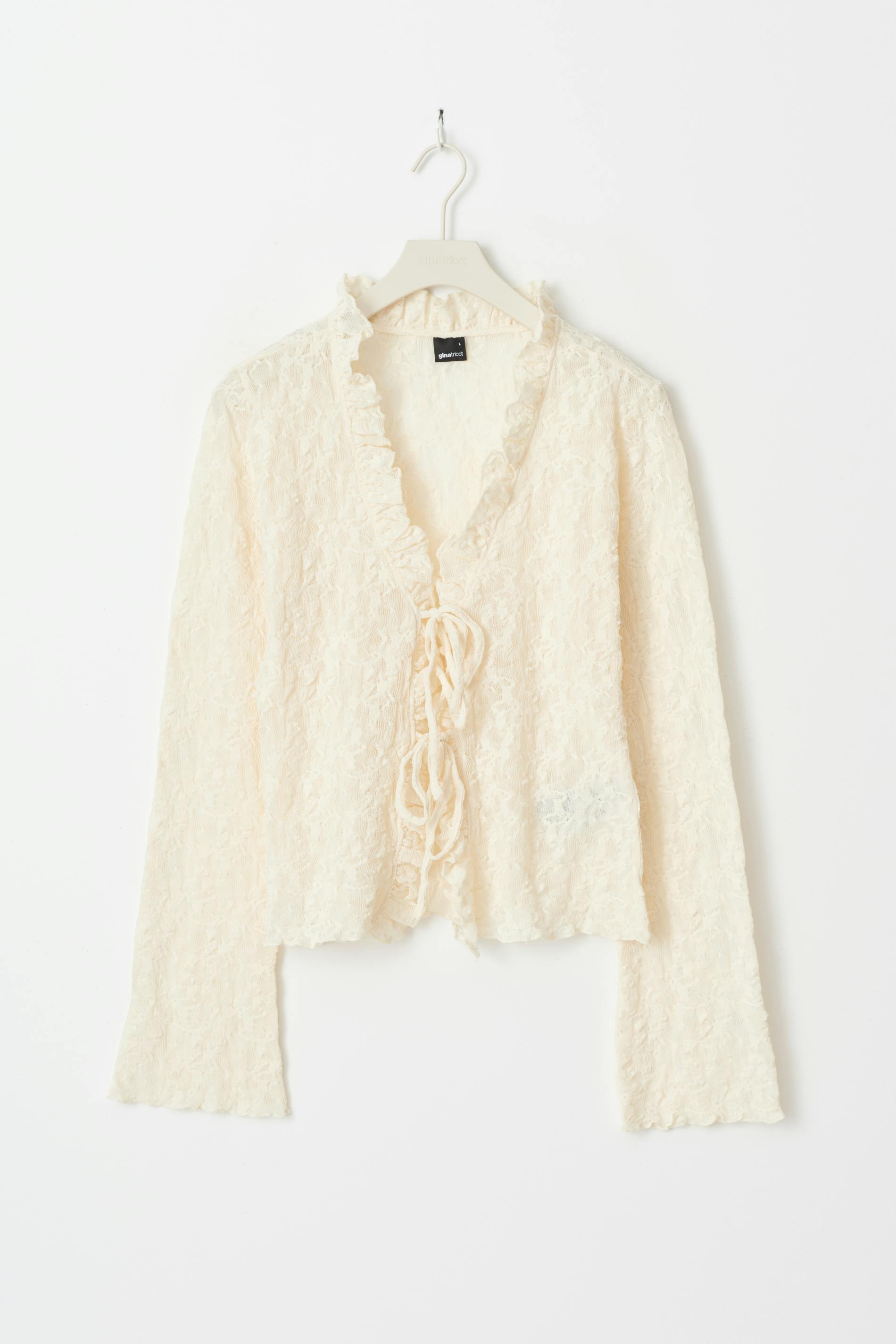Lace frill top