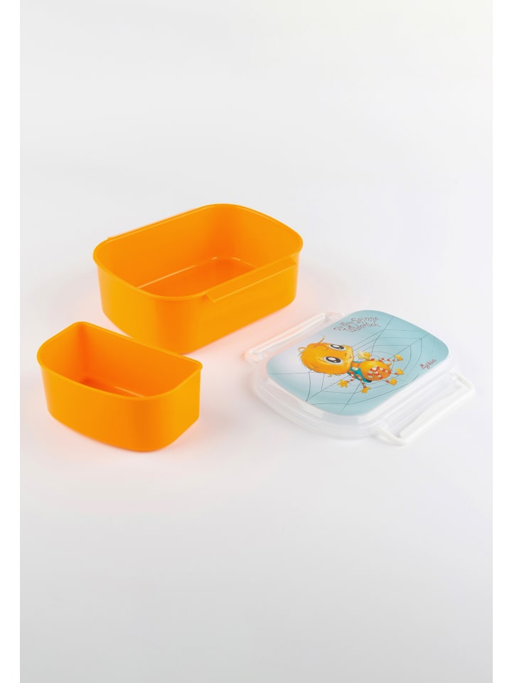 Sigikid Brotdose mit Bügelverschlüss Die kleine Spinne Widerlich in orange günstig kaufen onesize