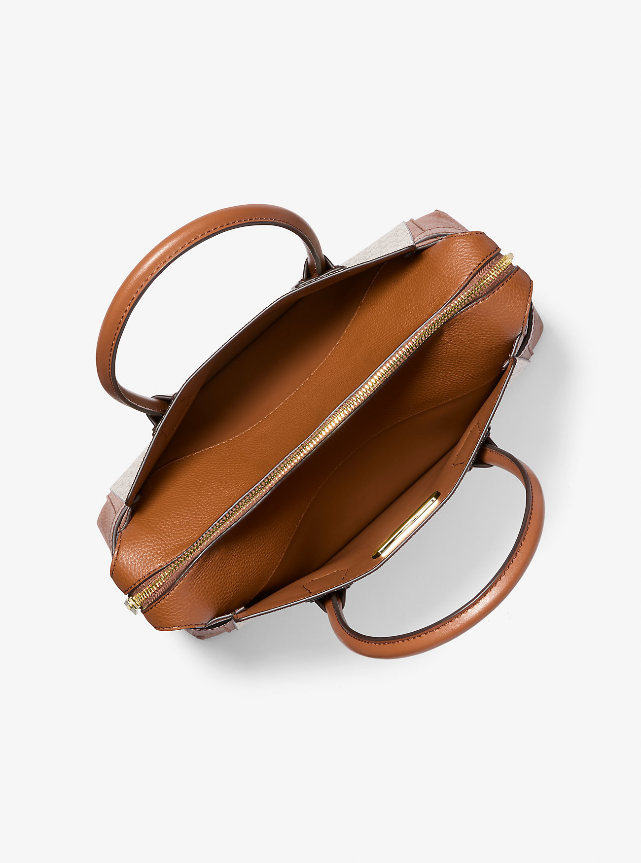 Mercer Medium Signature Logo og Skinnveske med Belte – VANILLA