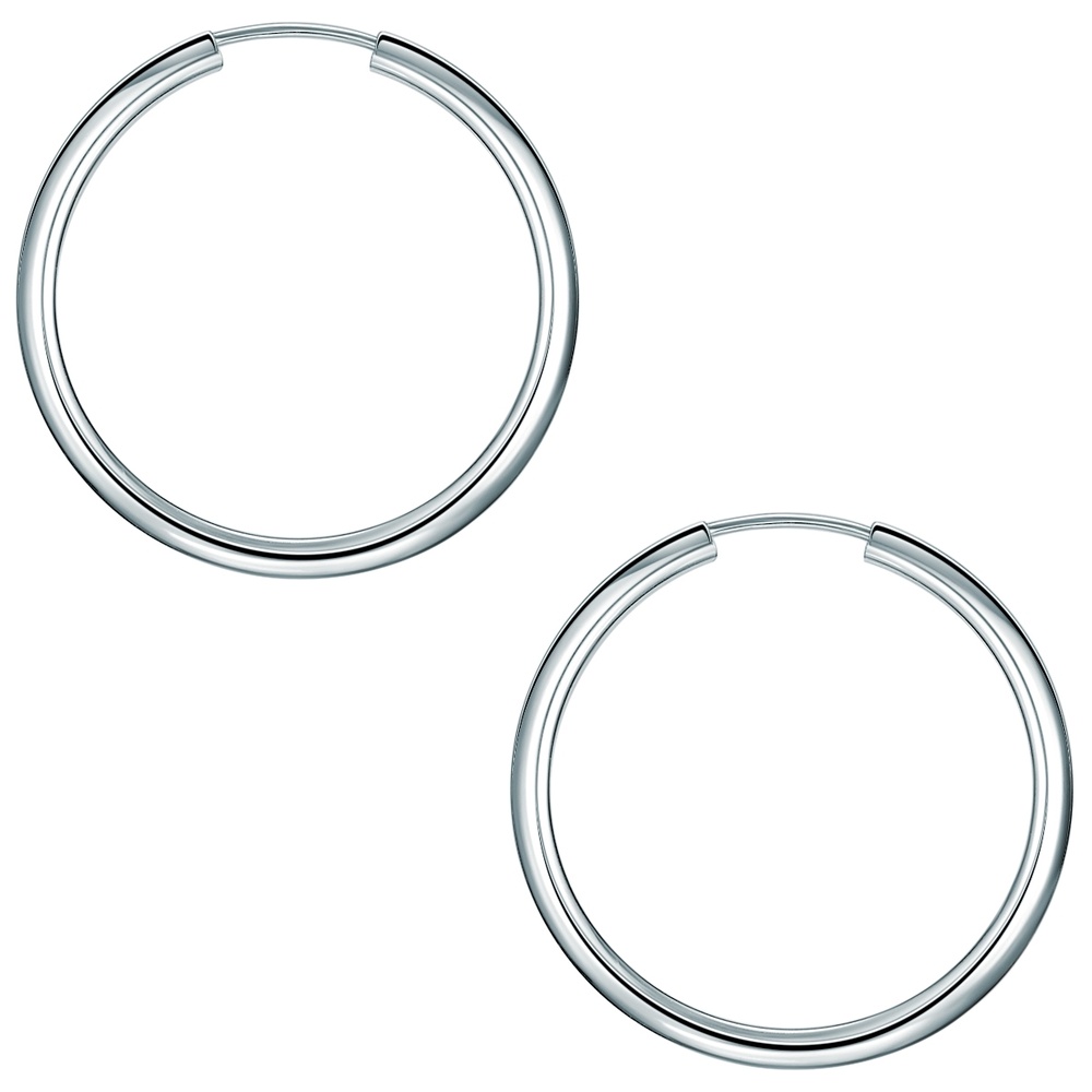 Rafaela Donata Créoles en argent Argent sterling en Argent Boucles d'oreilles