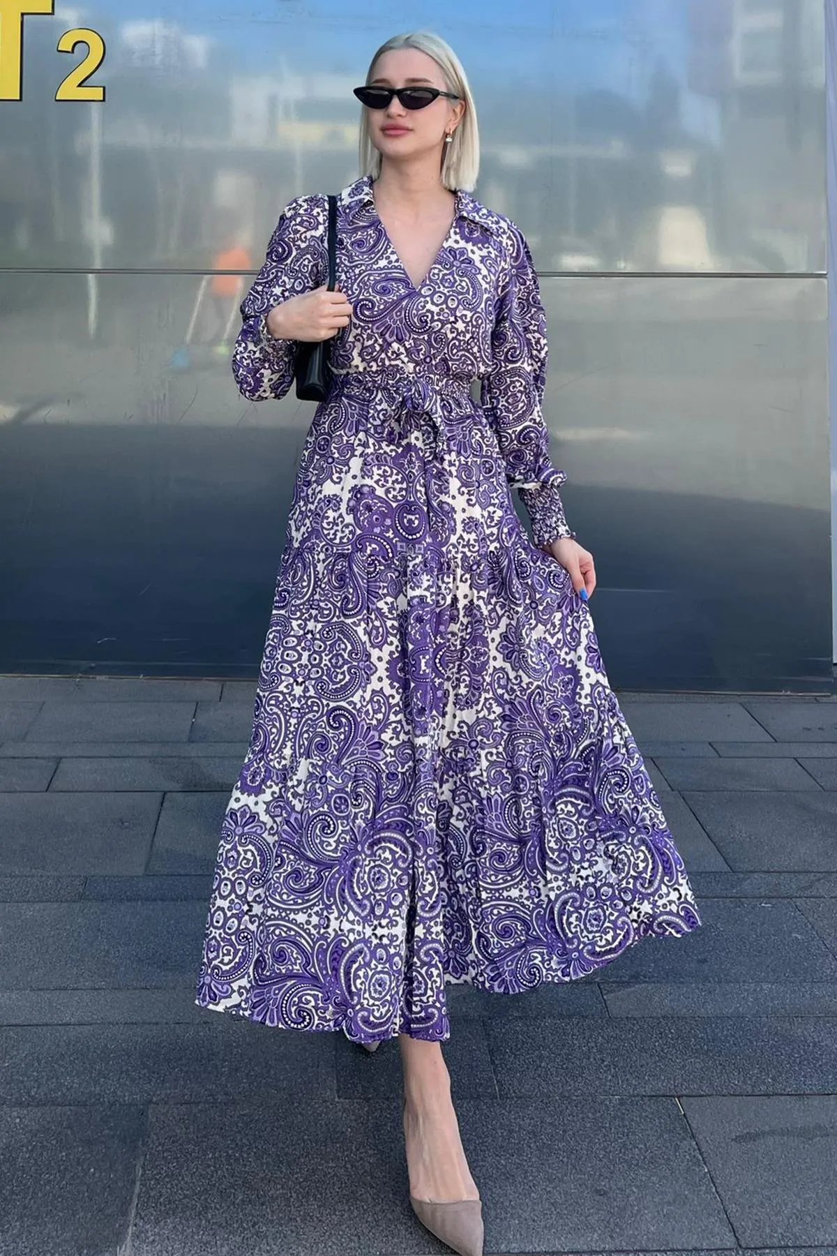 Madmext  Kleid - Lila - A-Linie