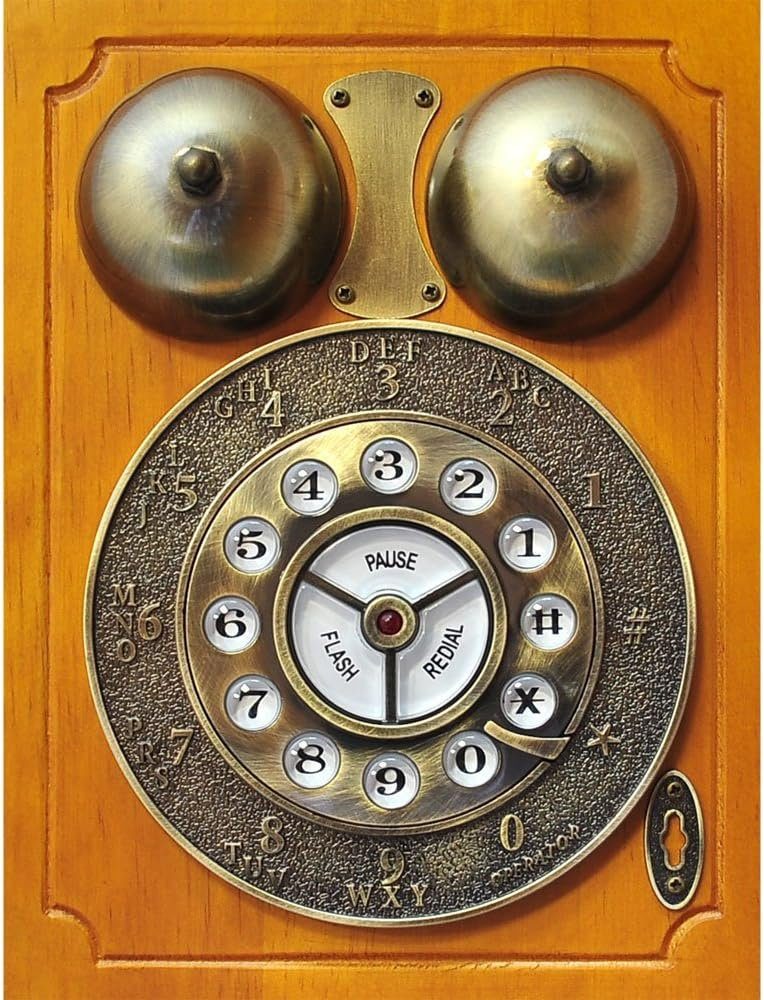 Caramel MEDIA Nostalgie Telefon Wandmontage 1879 Festnetztelefon