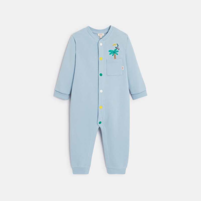 Combinaison bébé bleue à motifs Catimini