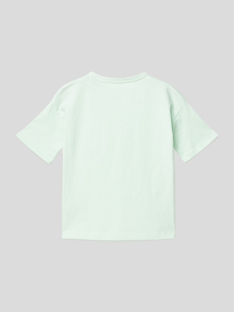 T-Shirt mit Brusttasche in mint