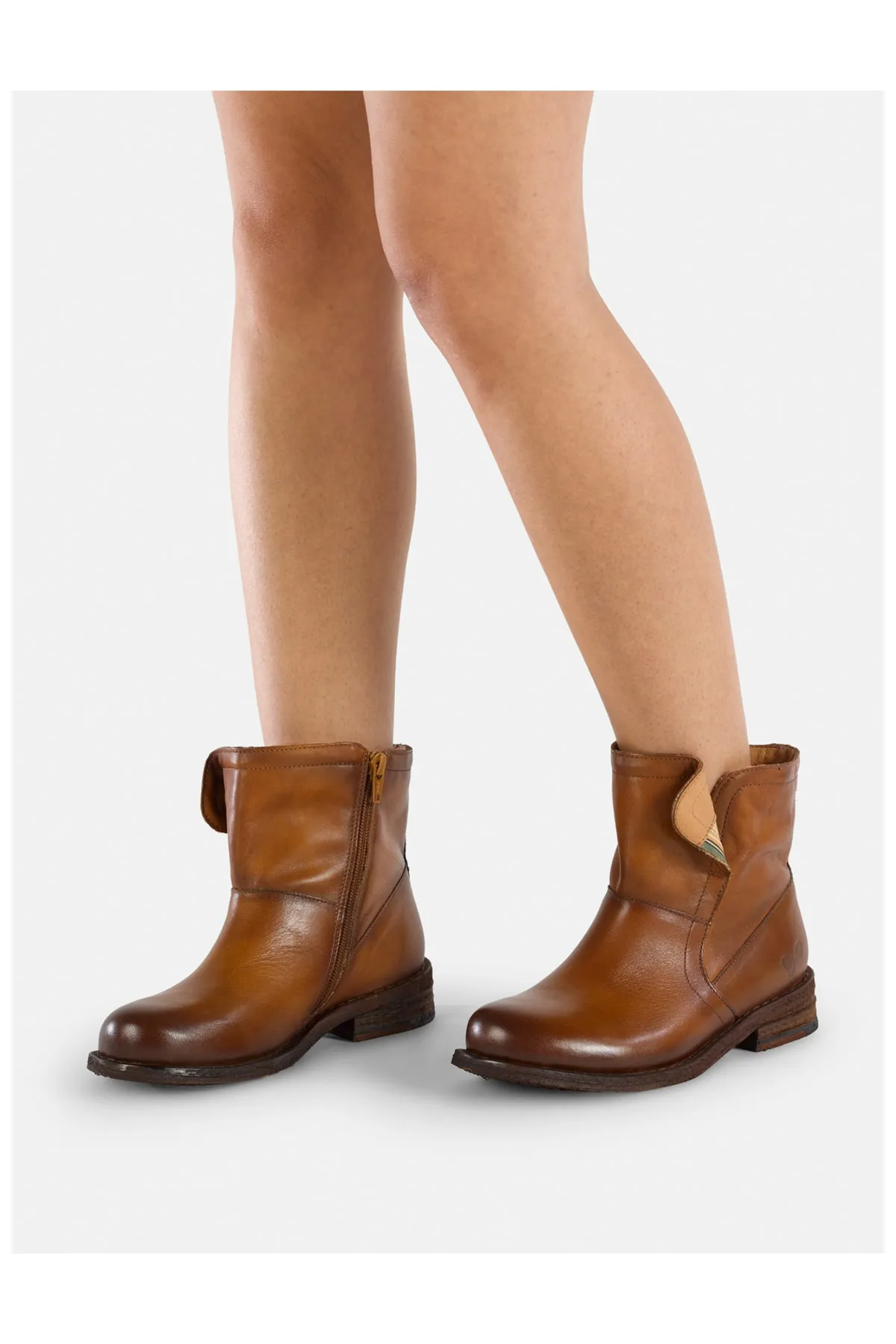 Felmini  Stiefelette - Braun - Blockabsatz