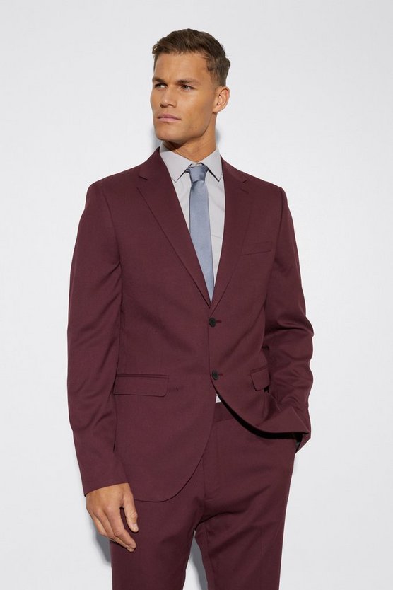 Tall einreihige Slim-Fit Anzugjacke