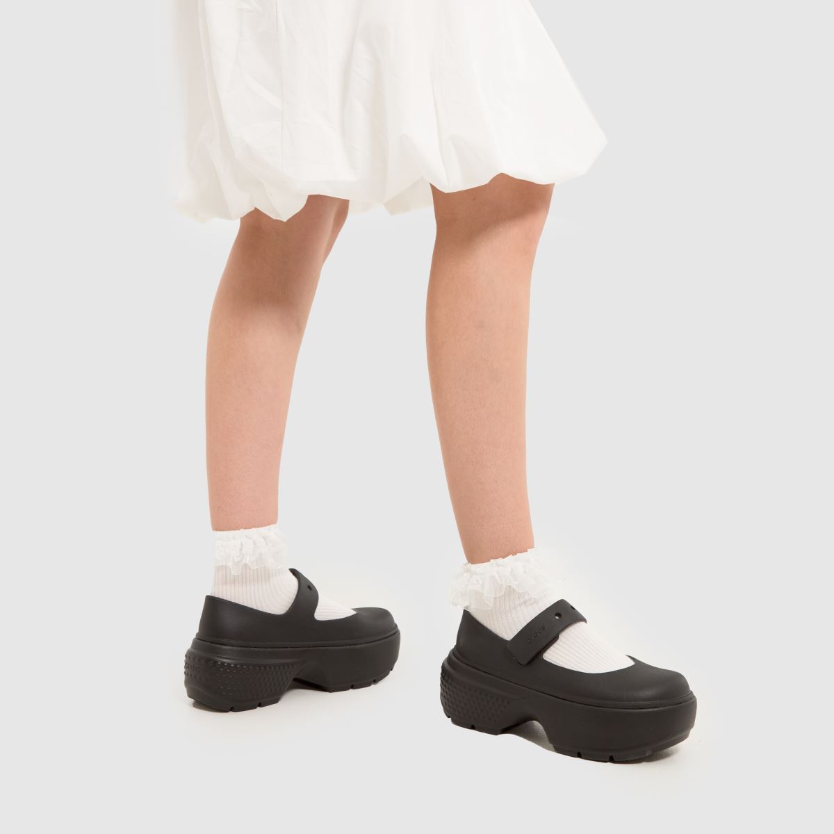 Crocs Stomp Mary Jane szandál fekete színben