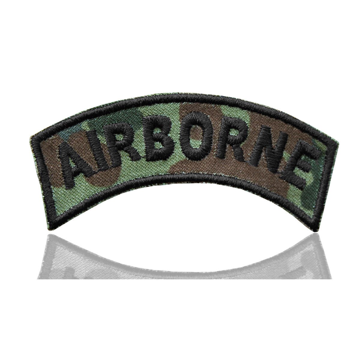Armabzeichen Schriftbogen AIRBORNE flecktarn